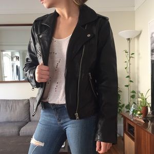100% Genuine Leather Moto Jacket by Levi’s